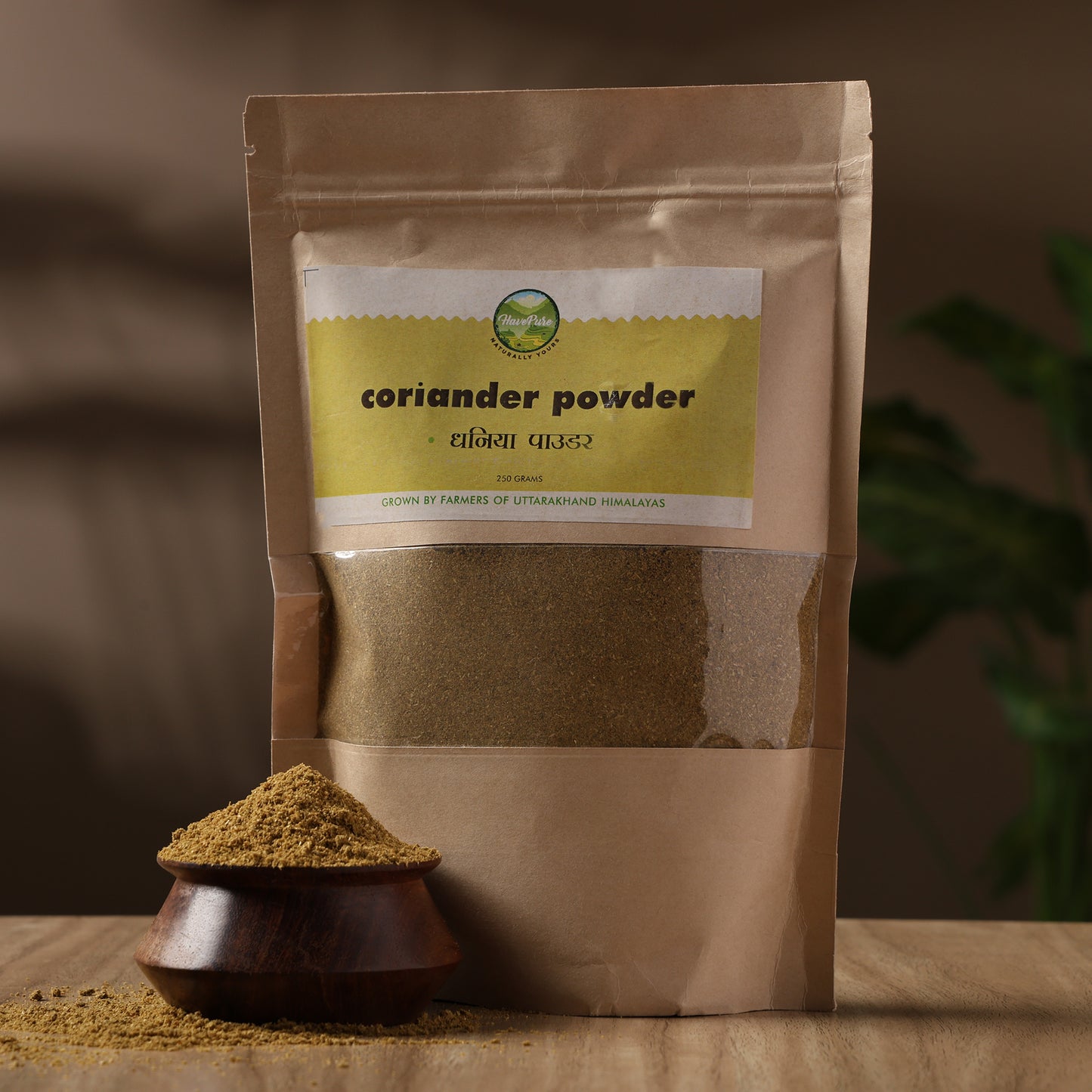 Hand-Pounded Coriander Powder β 250g | Naturally Grown in Uttarakhand