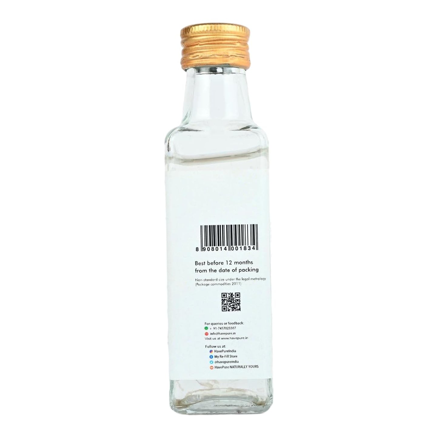 HavePure Rose Water β 100ml | Natural Steam-Distilled Gulab Jal for Skin & Wellness