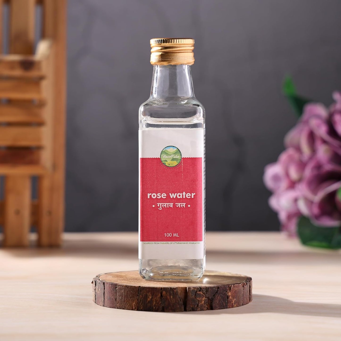 HavePure Rose Water β 100ml | Natural Steam-Distilled Gulab Jal for Skin & Wellness