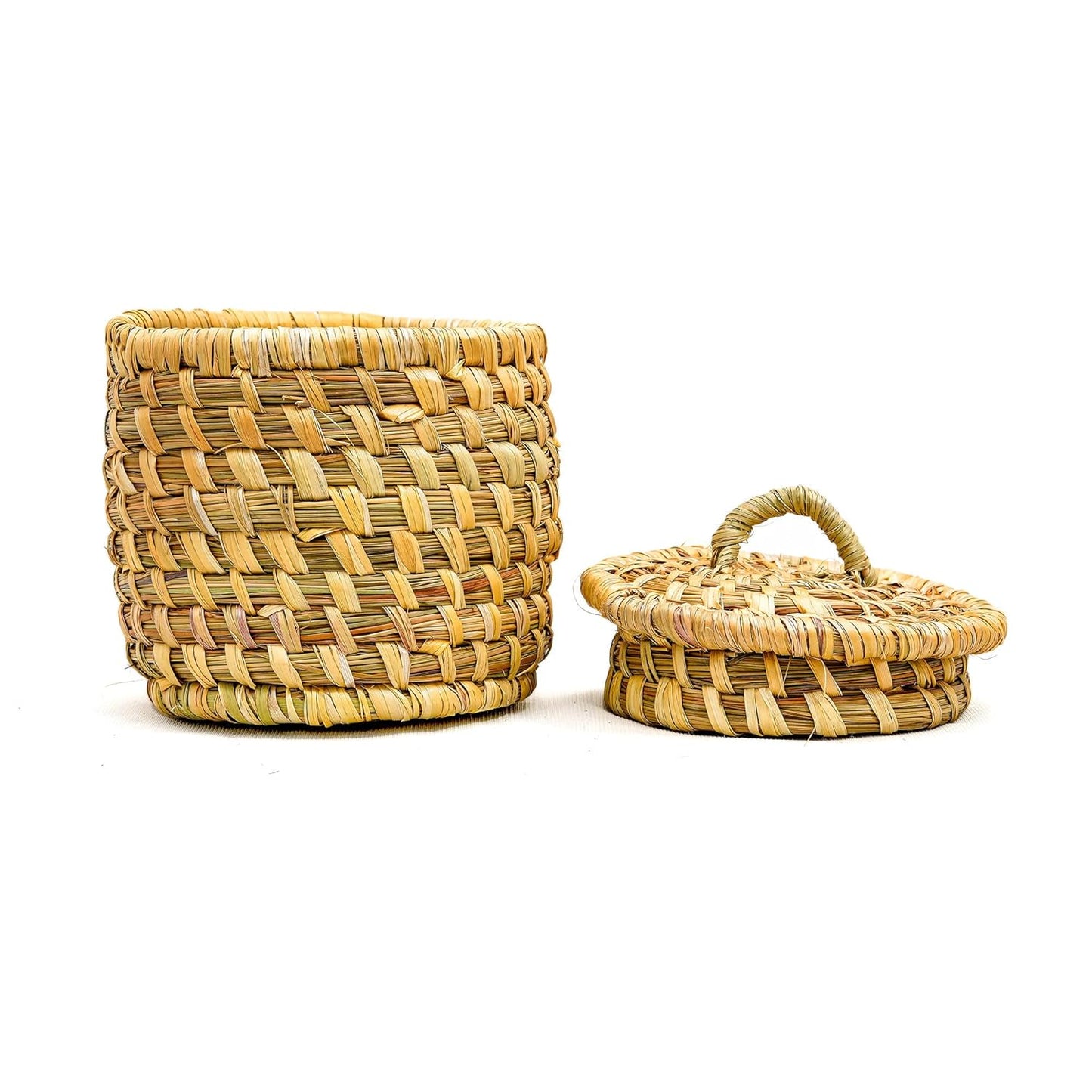 HavePure Munj Grass Multipurpose Storage Container – Eco-Friendly Handmade Organizer | Natural & Sustainable Basket for Home, Kitchen & Office | Lightweight & Durable Décor & Storage Box