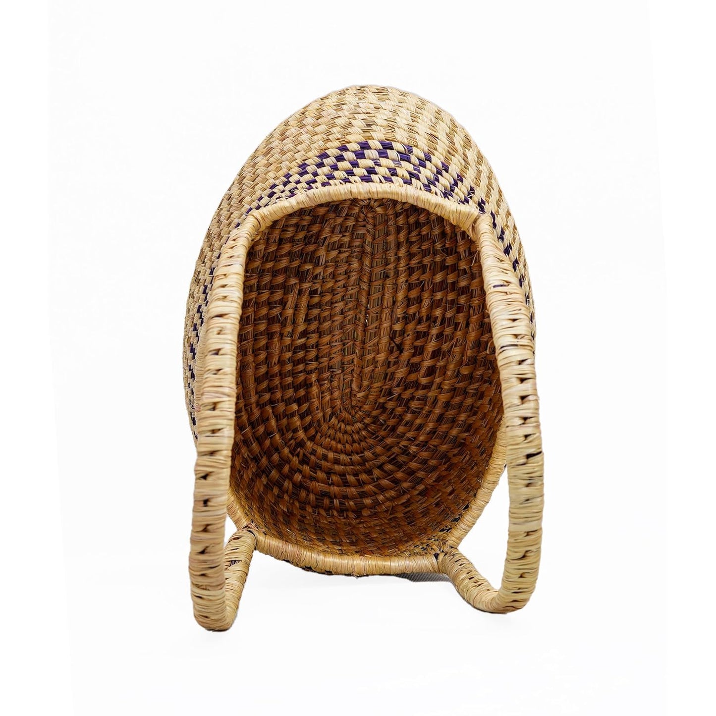 HavePure Munj Grass Handle Basket – Handmade Eco-Friendly Woven Storage Basket | Natural & Durable Organizer for Home, Kitchen & Office | Lightweight & Decorative Design