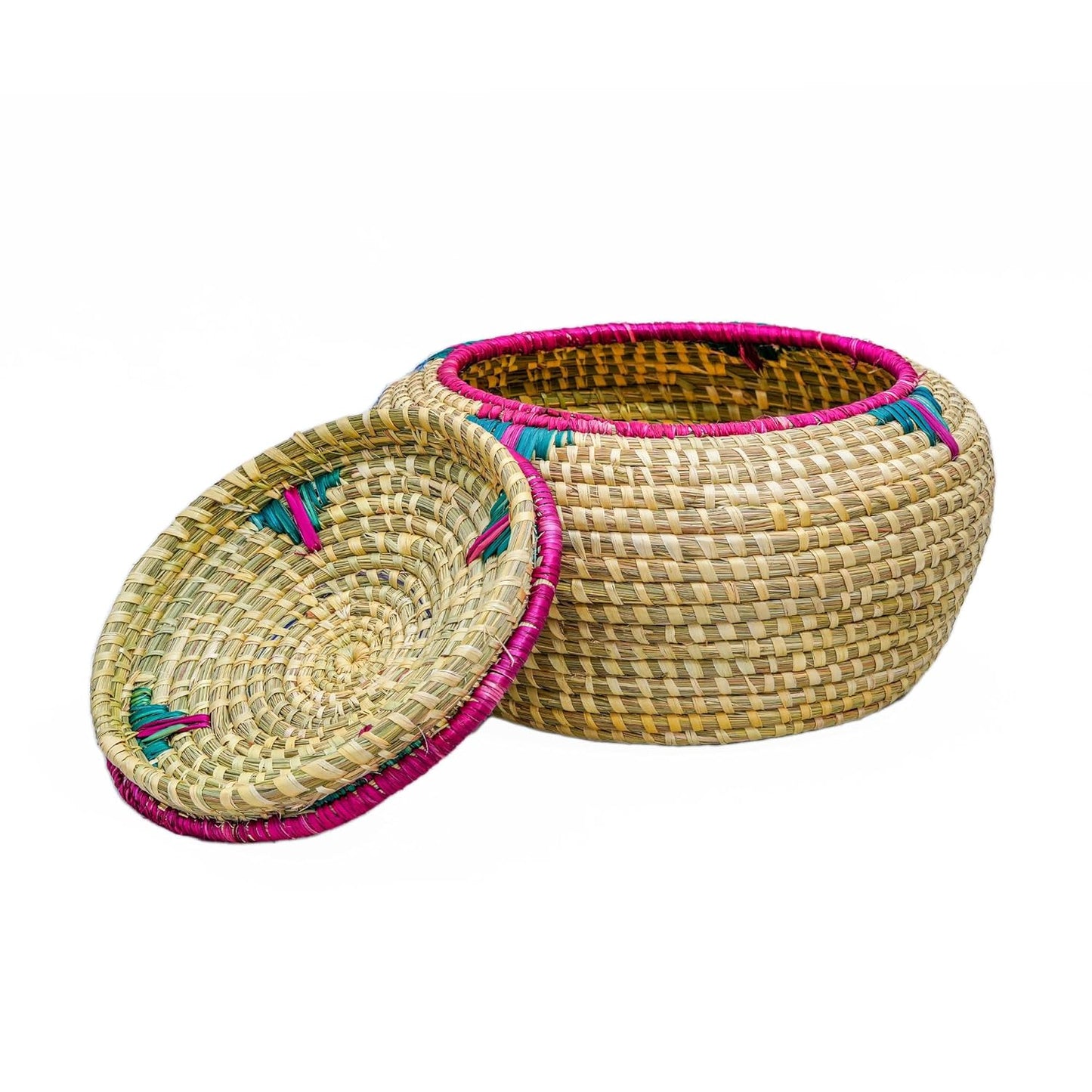HavePure Handmade Munj Grass Chapati Box – Eco-Friendly Roti Storage Container | Natural and Green Insulated Box for Warm Chapatis | Durable, Lightweight Kitchen Organizer
