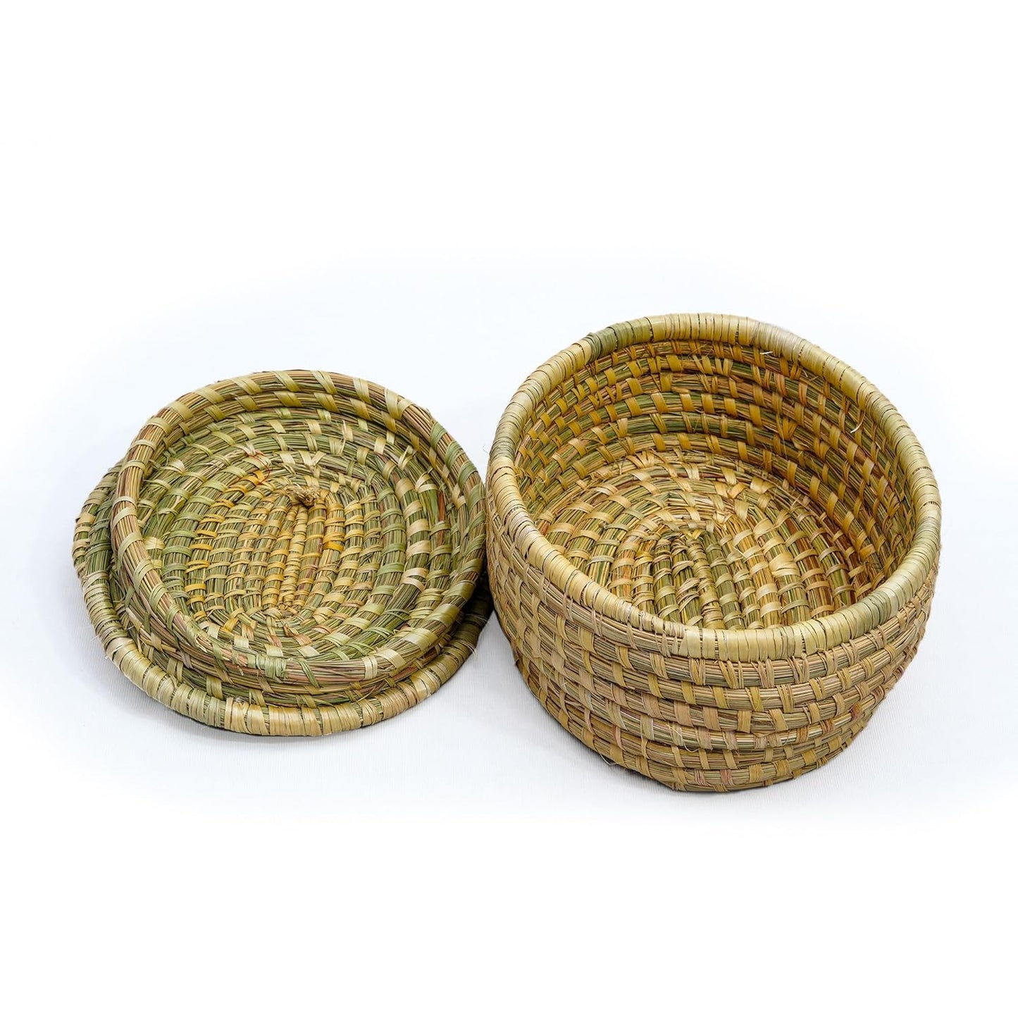 HavePure Munj Grass Oval Multipurpose Container – Handmade Eco-Friendly Storage Basket | Natural & Sustainable Organizer for Home, Kitchen & Office | Lightweight & Durable Décor Box