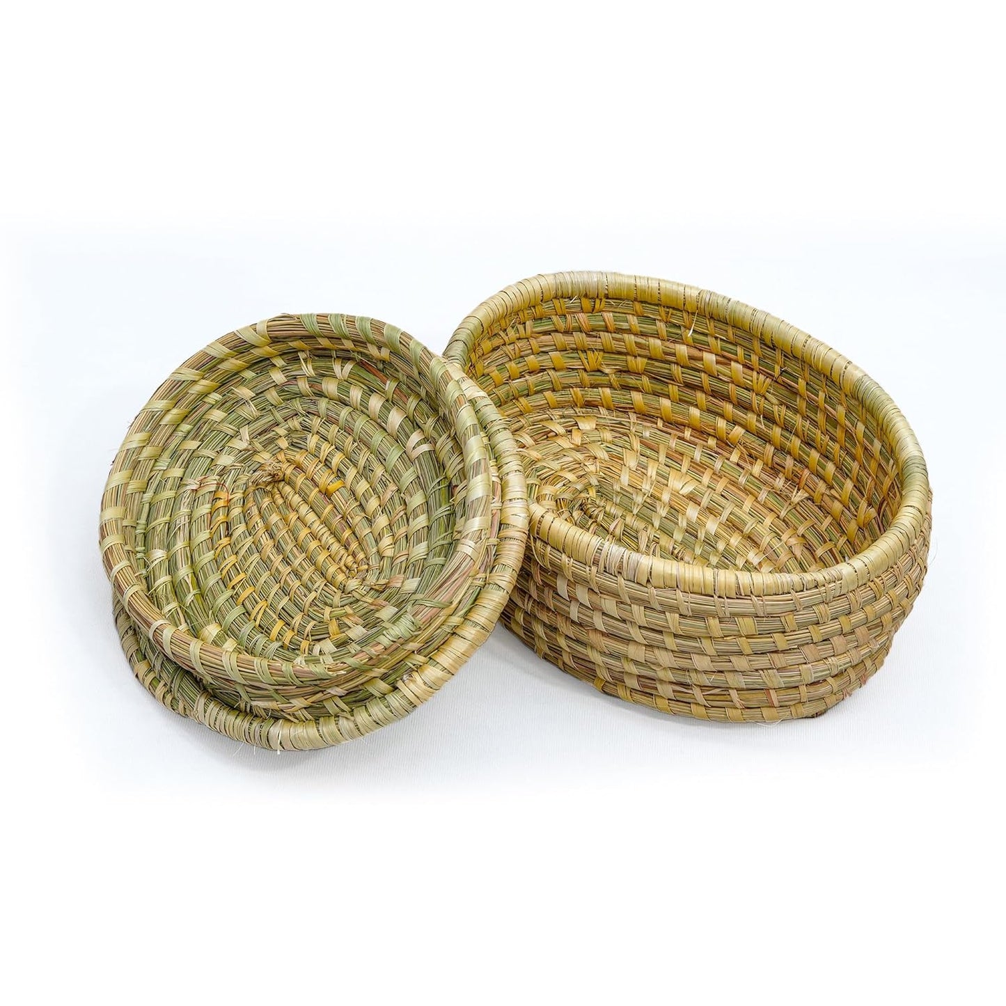 HavePure Munj Grass Oval Multipurpose Container – Handmade Eco-Friendly Storage Basket | Natural & Sustainable Organizer for Home, Kitchen & Office | Lightweight & Durable Décor Box