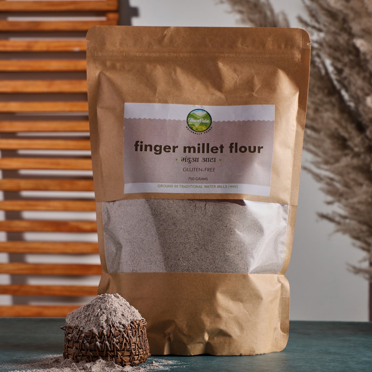 Finger Millet Flour (Mandua Atta) β Gluten-Free & Stone-Ground | 750 Gram