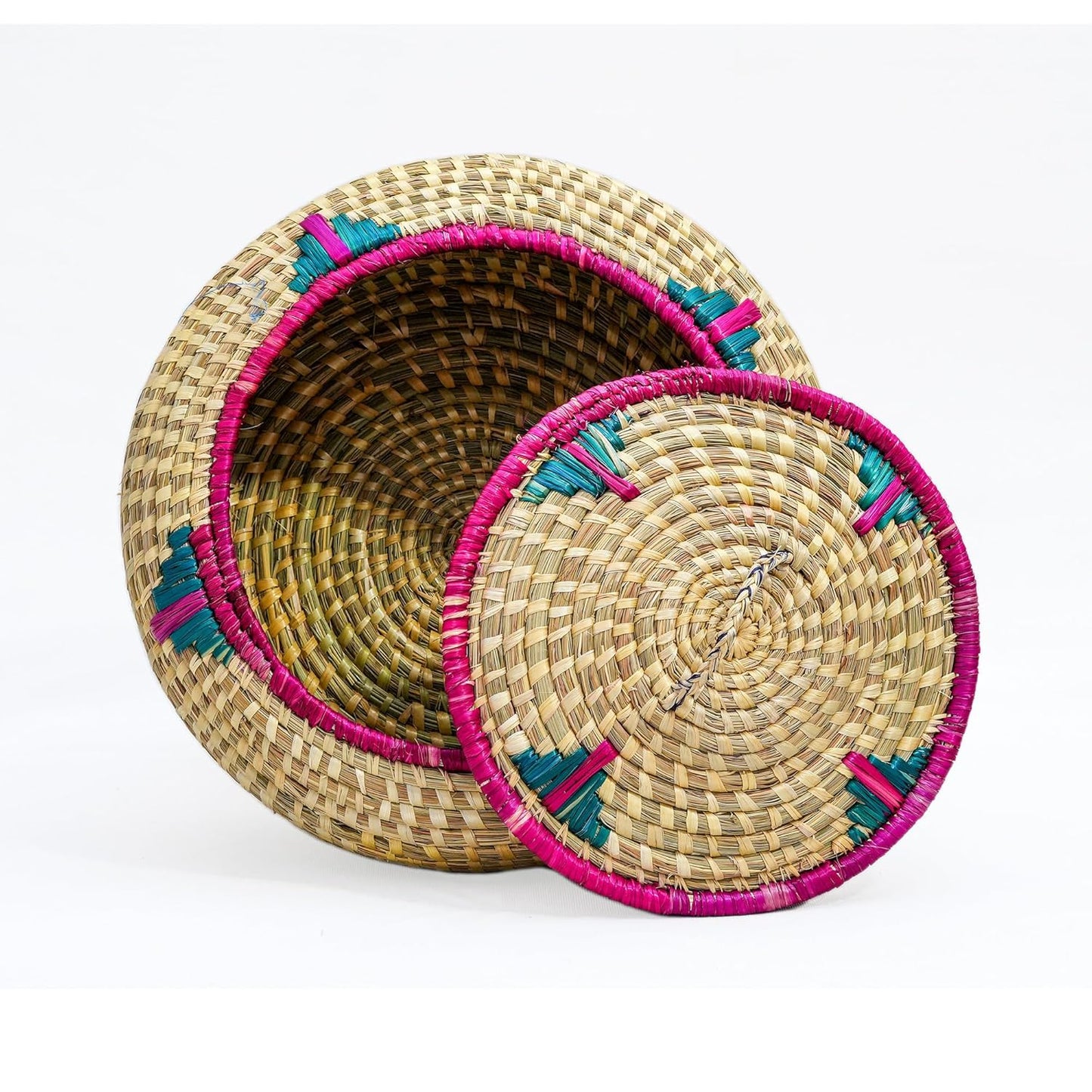 HavePure Handmade Munj Grass Chapati Box – Eco-Friendly Roti Storage Container | Natural and Green Insulated Box for Warm Chapatis | Durable, Lightweight Kitchen Organizer