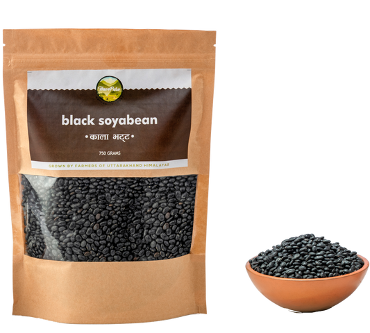 Black Soyabean – 750g | Himalayan Organic Pulse | Rich in Protein, Fiber & Antioxidants