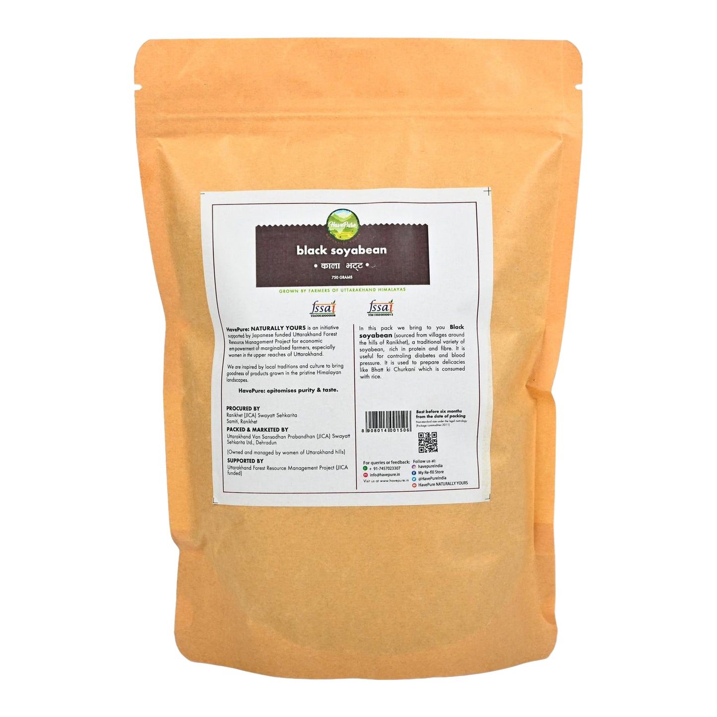 Black Soyabean β 750g | Himalayan Organic Pulse | Rich in Protein, Fiber & Antioxidants