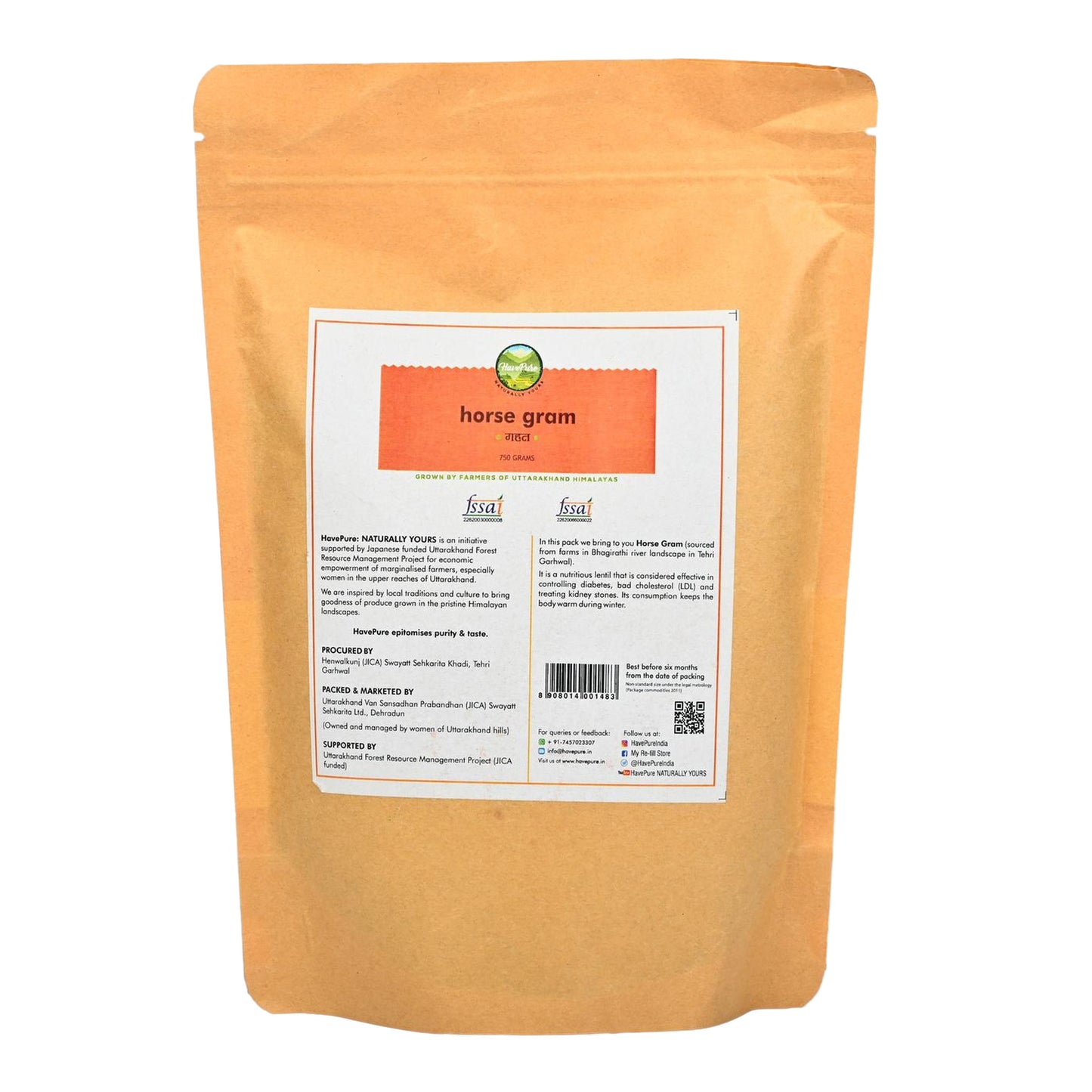 Horse Gram (Kulthi) β 750g | High-Protein Superfood from Uttarakhand Himalayas