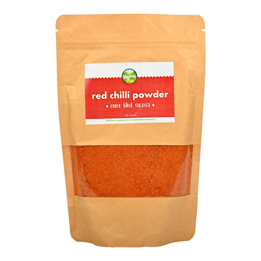 Hand-Pounded Red Chilli Powder – 250g | Farm Fresh from Uttarakhand