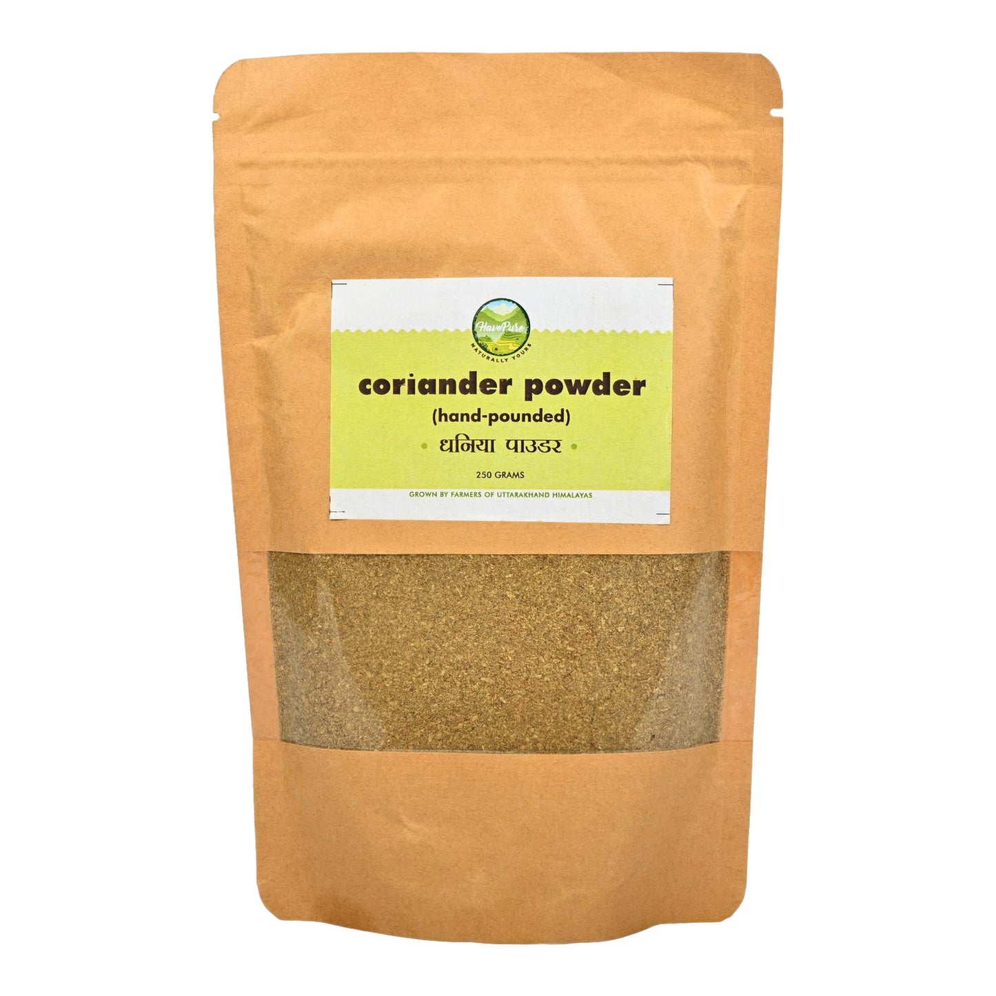 Hand-Pounded Coriander Powder β 250g | Naturally Grown in Uttarakhand
