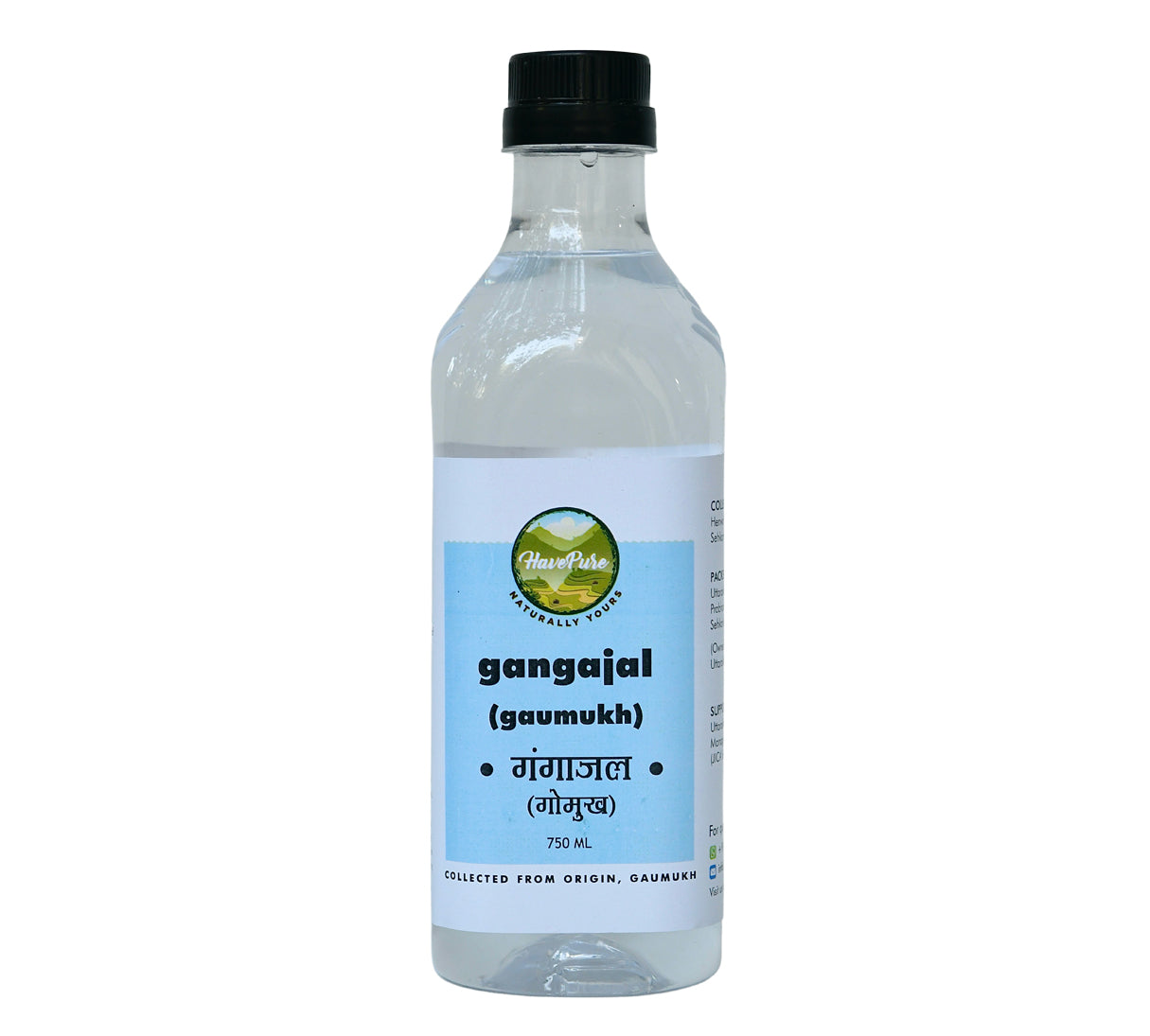Gangajal from Gaumukh β Pure Holy Water for Puja (750 ML)
