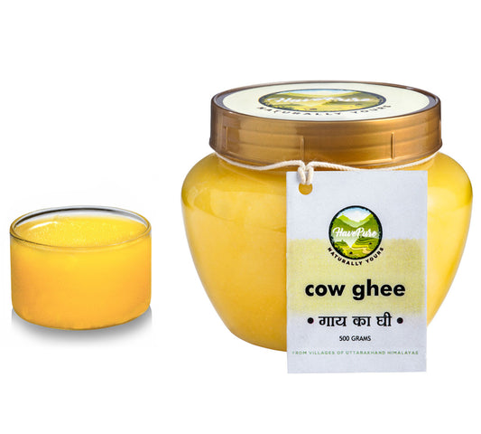 Bilona Cow Ghee – Made from Badri Cow Milk | 100% Natural | 500g