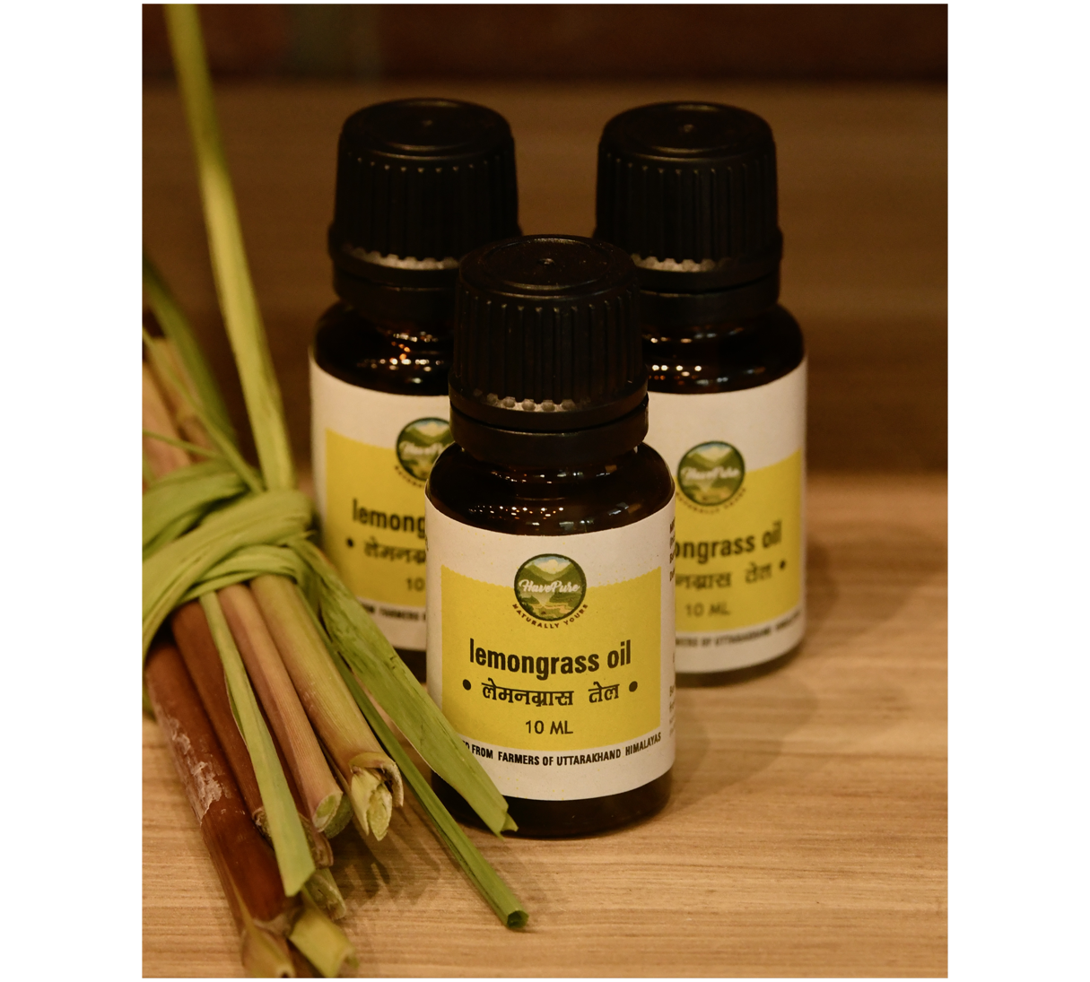 HavePure Lemongrass Oil β 10ml | Pure Essential Oil for Aromatherapy, Skin & Hair Care