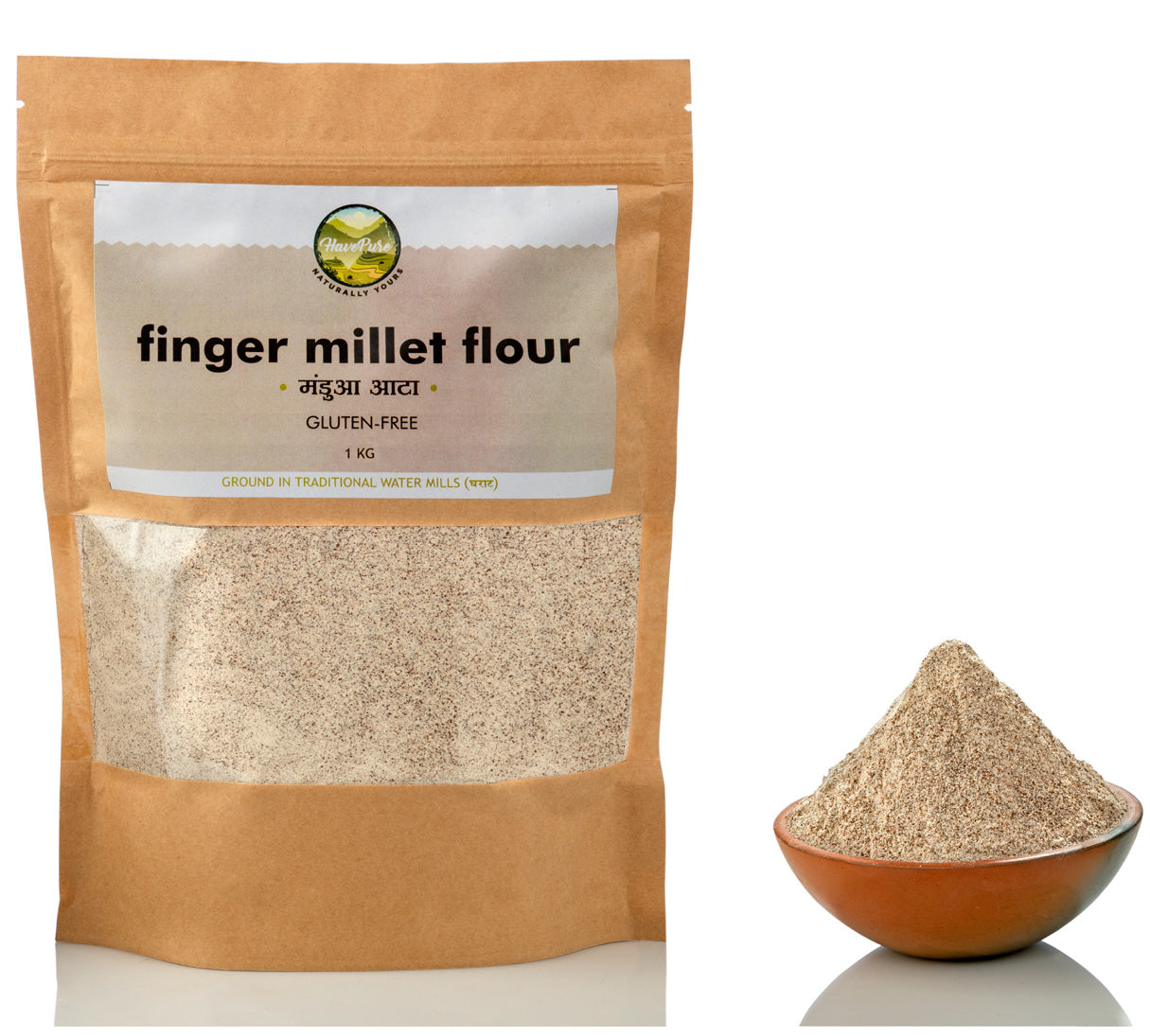 Finger Millet Flour (Mandua Atta) β Gluten-Free & Stone-Ground | 750 Gram
