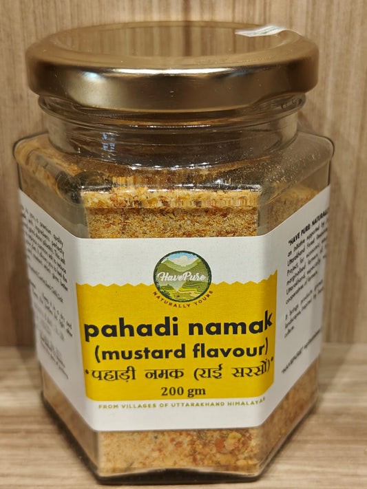 HavePure Pahadi Namak - Mustard Flavour | Authentic Taste from Uttarakhand | 200g Jar