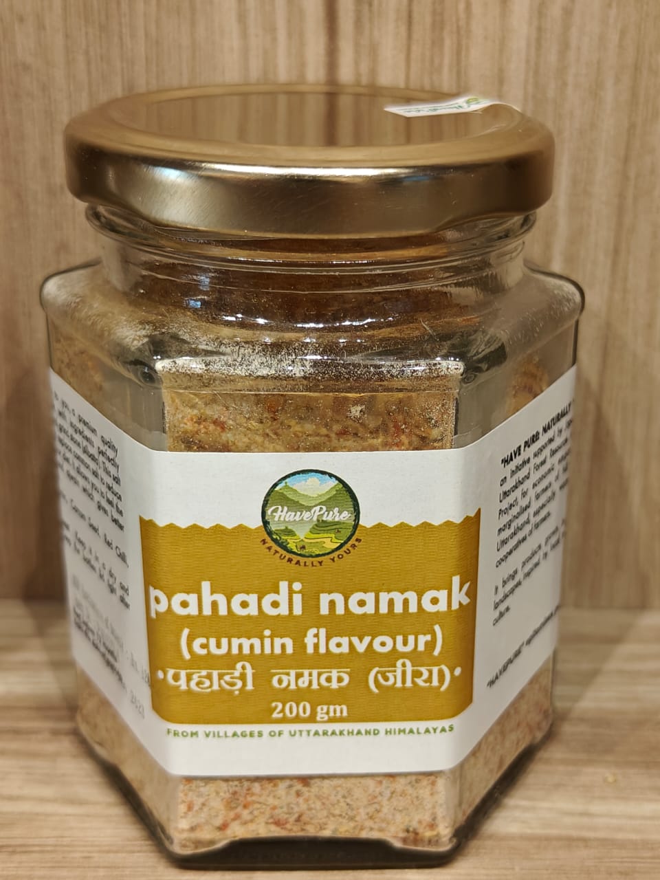 HavePure Pahadi Namak (Cumin Flavour) β 200g | Himalayan Rock Salt Blend | Traditional Jeera Salt from Uttarakhand Villages