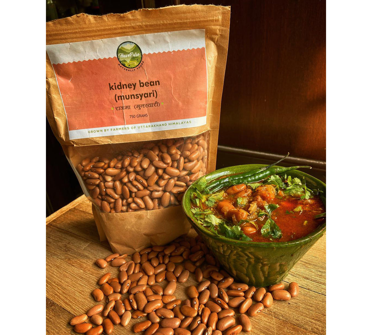 Himalayan Munsyari Kidney Beans β 750g | Premium Rajma from Johar Valley, Uttarakhand