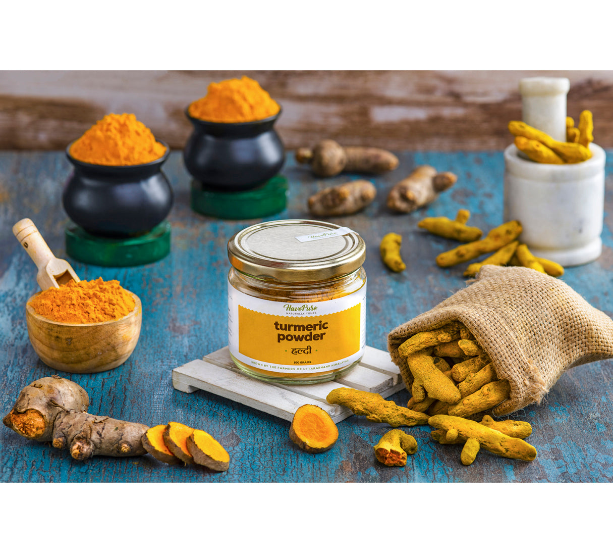 High Curcumin Turmeric Powder β 100% Natural & Stone-Ground | 100g