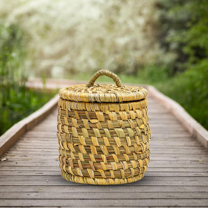 HavePure Munj Grass Multipurpose Storage Container – Eco-Friendly Handmade Organizer | Natural & Sustainable Basket for Home, Kitchen & Office | Lightweight & Durable Décor & Storage Box