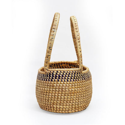 HavePure Munj Grass Handle Basket – Handmade Eco-Friendly Woven Storage Basket | Natural & Durable Organizer for Home, Kitchen & Office | Lightweight & Decorative Design