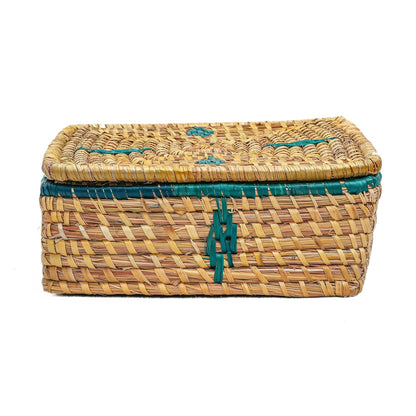 HavePure Munj Grass Dry Fruit Box – Handmade Eco-Friendly Storage Container | Natural & Green Decorative Gift Box | Durable & Lightweight Organizer for Nuts, Snacks & Sweets