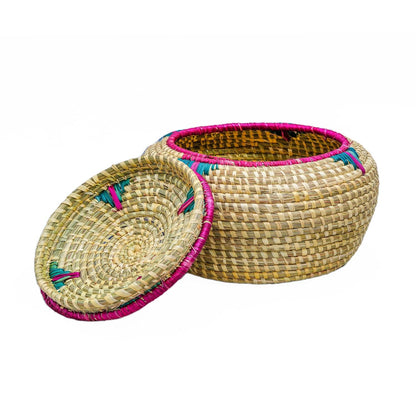 HavePure Handmade Munj Grass Chapati Box – Eco-Friendly Roti Storage Container | Natural and Green Insulated Box for Warm Chapatis | Durable, Lightweight Kitchen Organizer