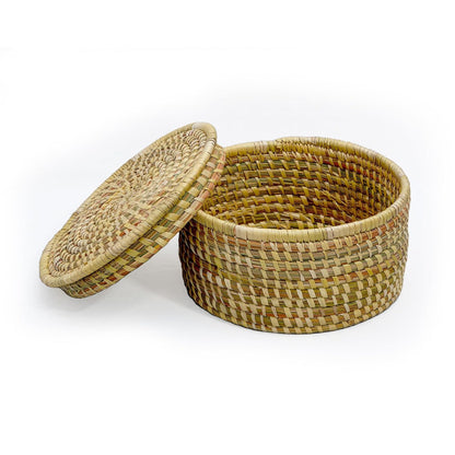 HavePure Munj Grass Chapati Box – Handmade Eco-Friendly Roti Storage Container | Insulated Box for Warm Chapatis | Durable, Lightweight & Natural Kitchen Organizer