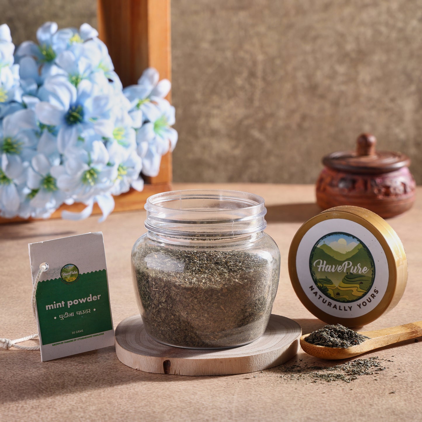 Natural Mint Powder – 100% Pure & Sun-Dried | 30g | From Uttarakhand Hills