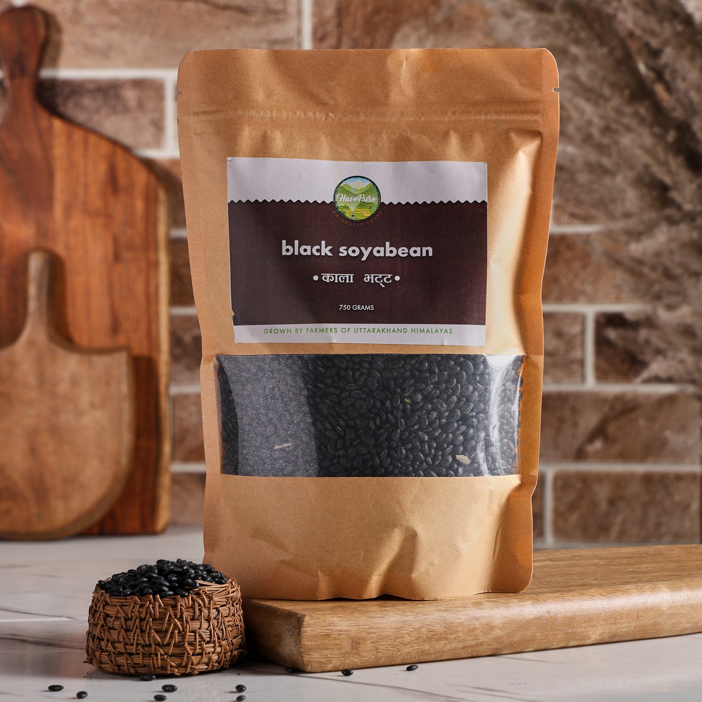 Black Soyabean – 750g | Himalayan Organic Pulse | Rich in Protein, Fiber & Antioxidants