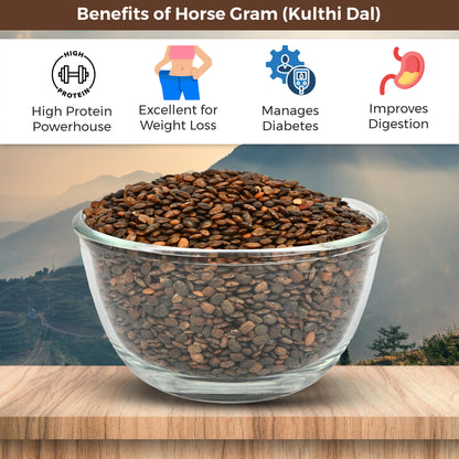 Horse Gram (Kulthi) – 750g | High-Protein Superfood from Uttarakhand Himalayas
