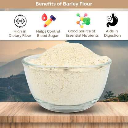 Barley Flour (Jau Atta) – Stone-Ground & Fiber-Rich | 750g