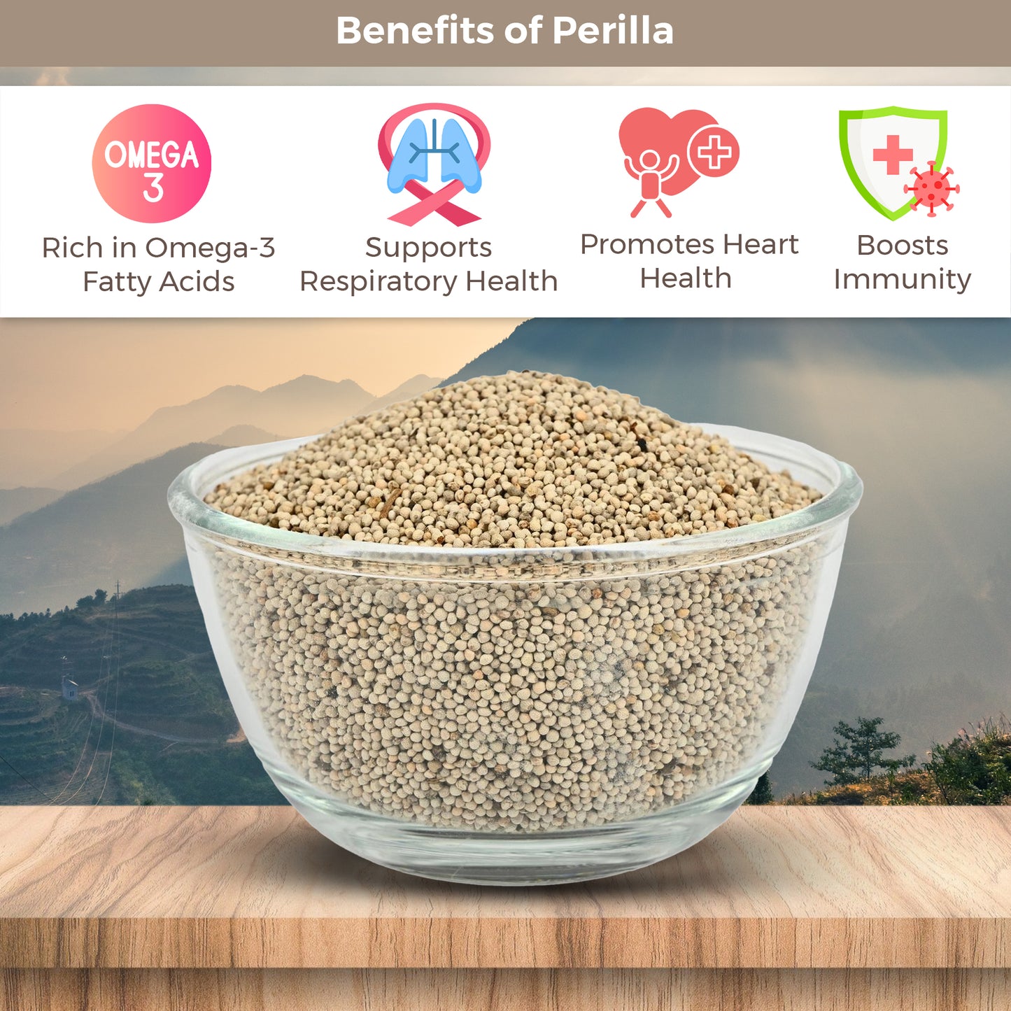 Natural Perilla Seeds (Bhangjeera) – Omega-Rich Superfood from Uttarakhand | 250g