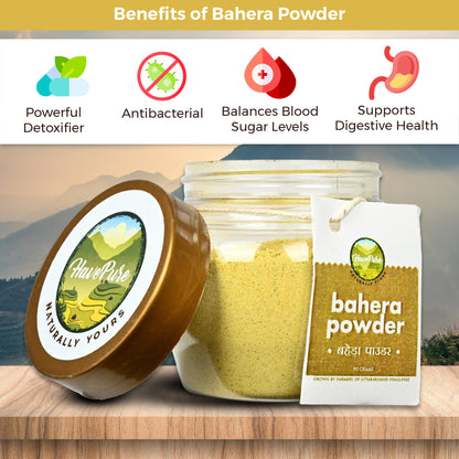 HavePure Baheda Powder – 90g | Ayurvedic Respiratory & Liver Health Support | Handcrafted in Uttarakhand