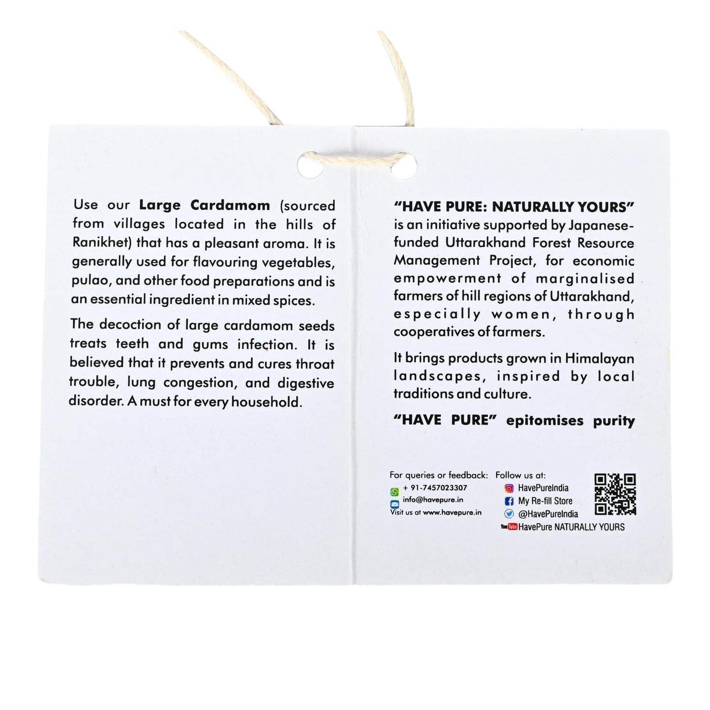 Premium Himalayan Large Cardamom (Badi Elaichi) – 180g